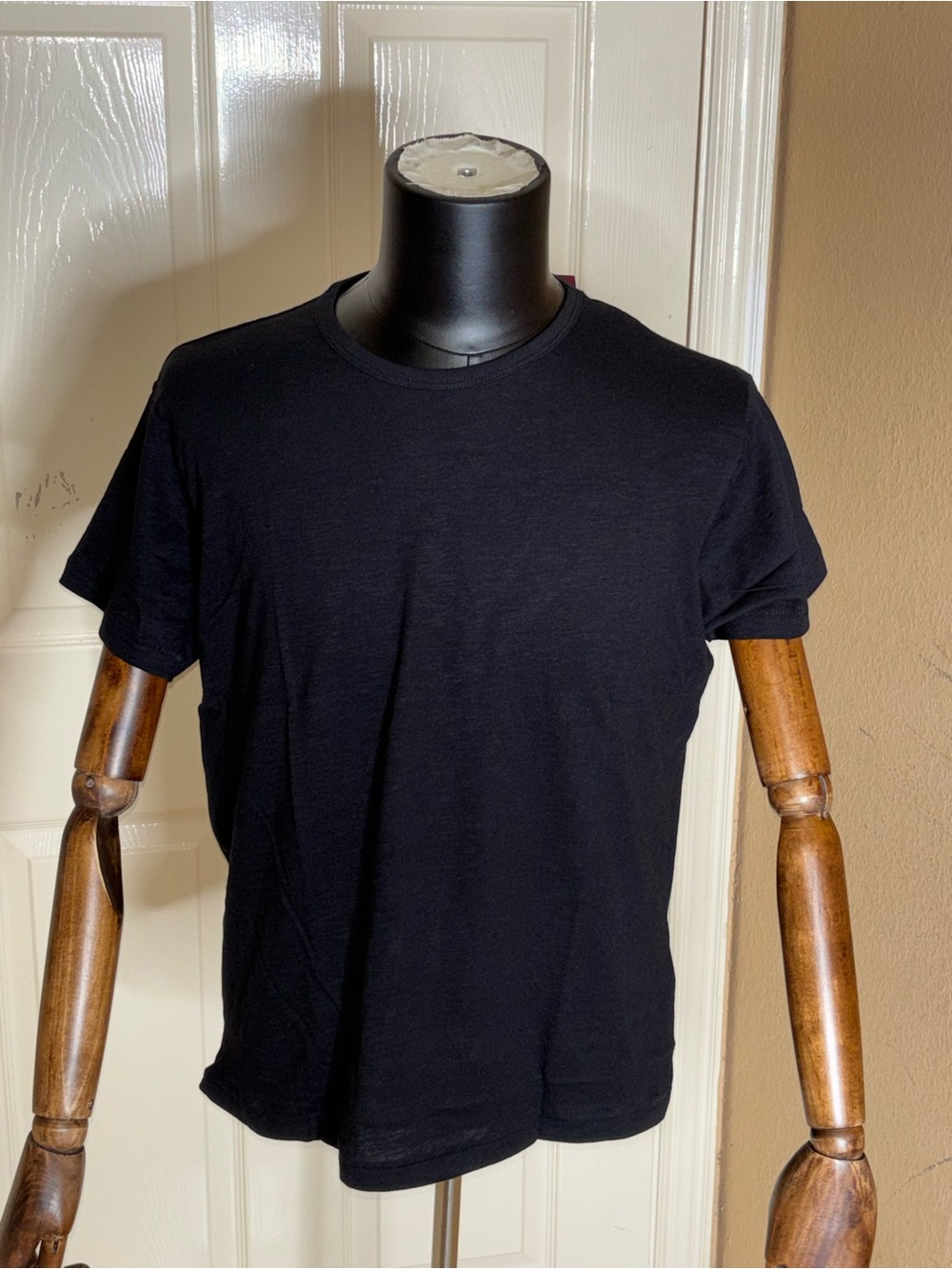 New Sown Again Vintage Half Crop Men’s Black Shirt XL